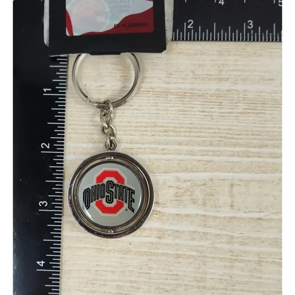 Ohio State Buckeyes Aminco Premium Spinning Key Ring Keychain NCAA Gift